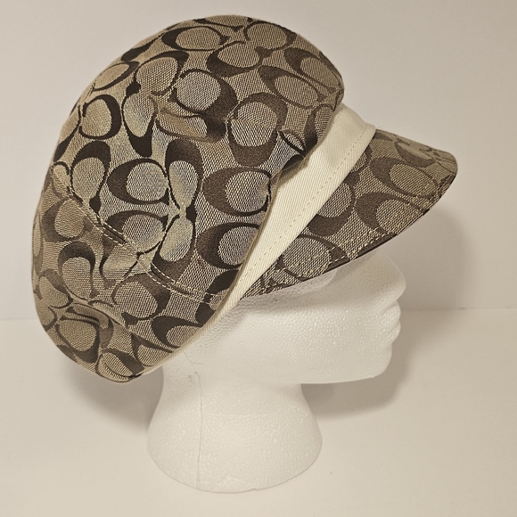 Coach Tan Baker Boy Monogram “C” Hat Women’s - Picture 4 of 12